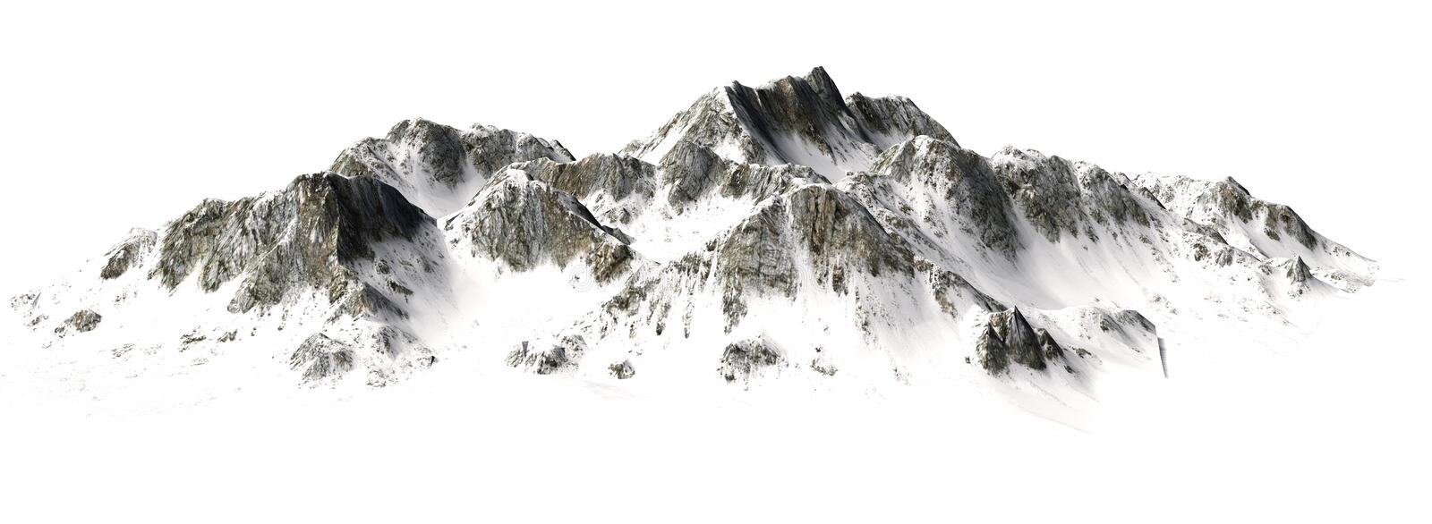 A high mountain ridge above the cloud line